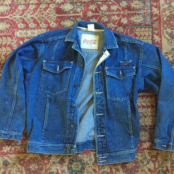 vintage coca cola jean jacket